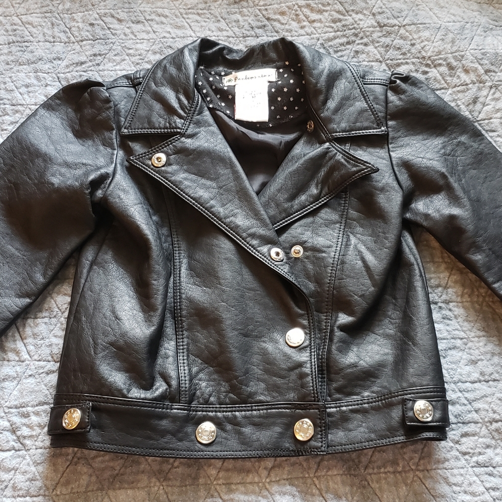 (3/$25) Girls 24 month moto jacket.